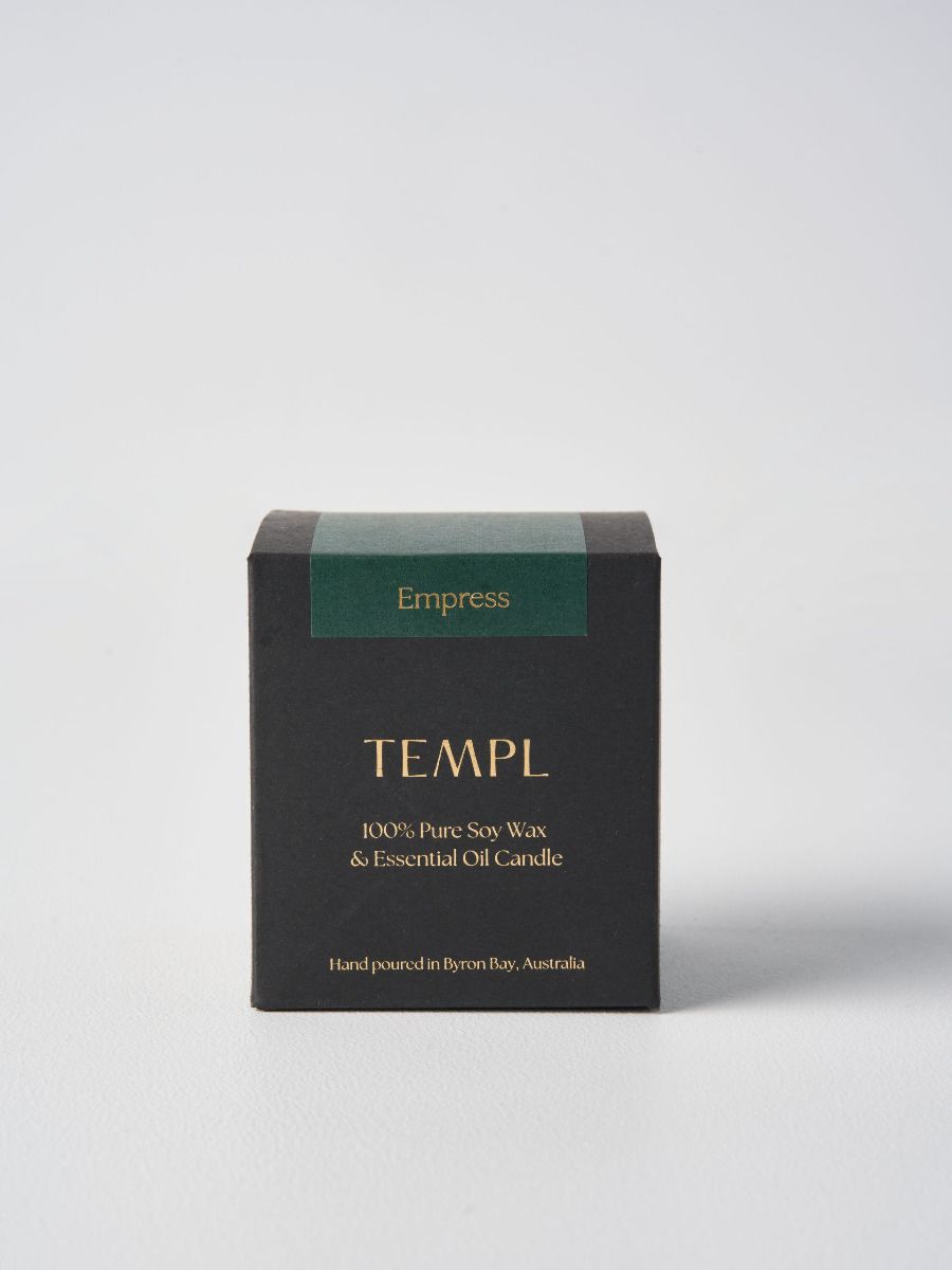 Empress Candle: Cedarwood, Benzoin &amp; Grapefruit TEMPL HOME