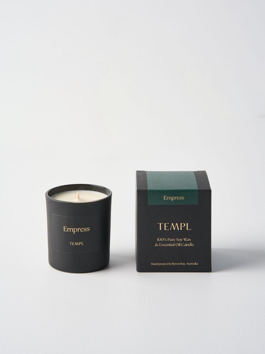 Empress Candle: Cedarwood, Benzoin &amp; Grapefruit TEMPL HOME